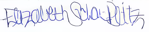 Elizabeth Suchan-Reitz signature