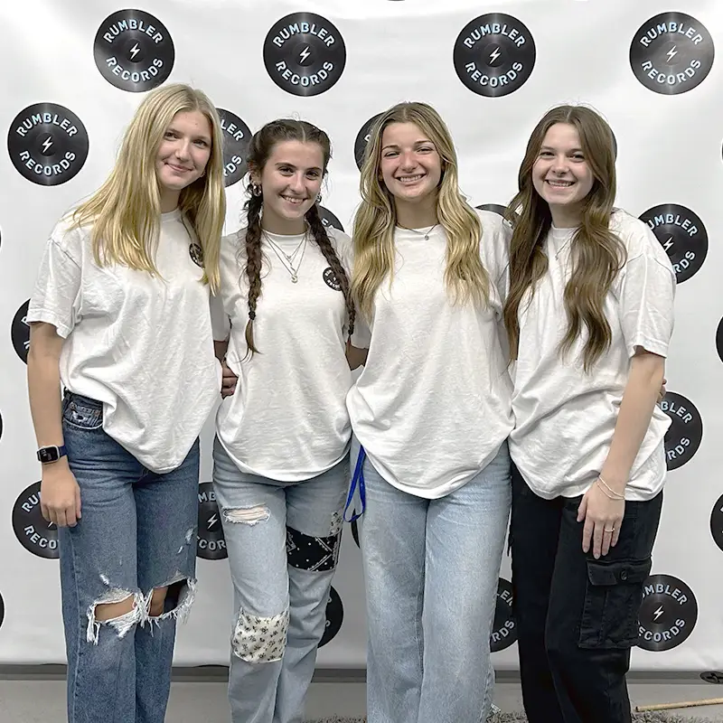 4 Girls in MSM's Academy Scholars program that started a business as a record label called "Rumbler Records"