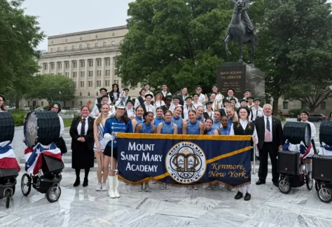 A group of MSM girls in the marching band